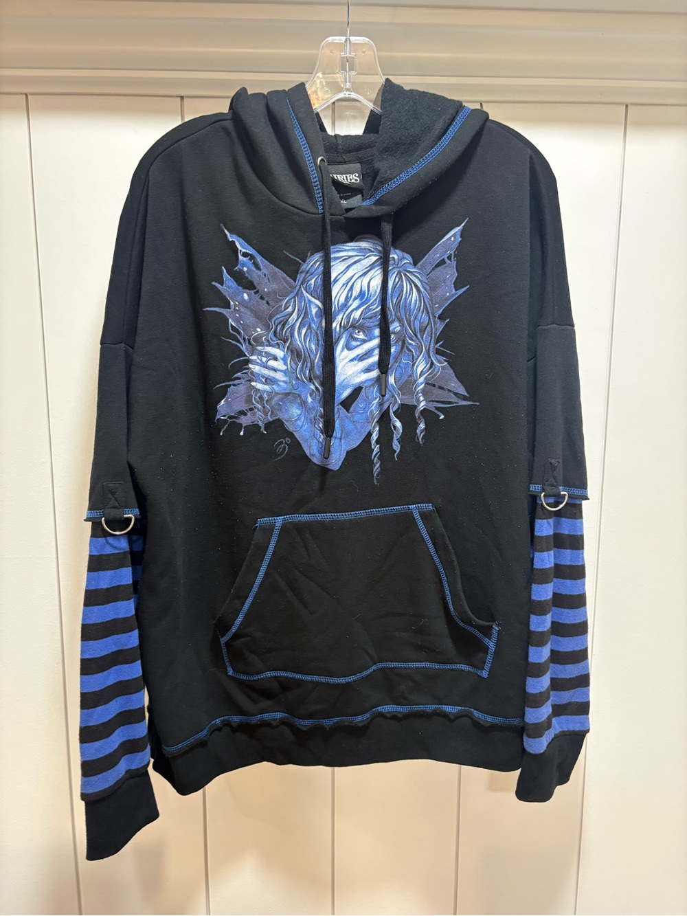 Fairies By Trick Hoodie Y2k 00s Goth Emo Tripp NYC Style Hot Topic Women XL